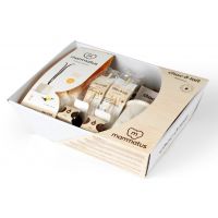 Giftbasket - Choc-o-lait tas, 4 sticks én vanille Mammatus marshmallows